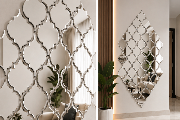 Moroccan Geometric Acrylic Mirror Wall Decor – Walls by Ansari